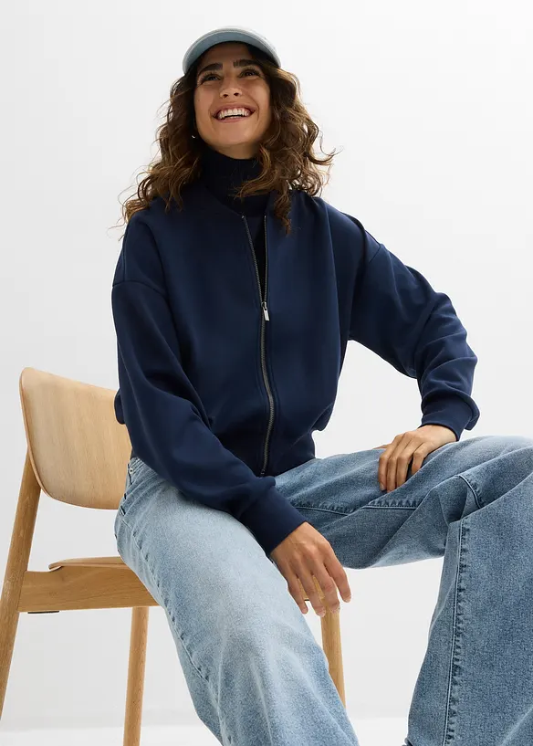 Blusjacka i trik&aring; av mjuk viskos, bonprix