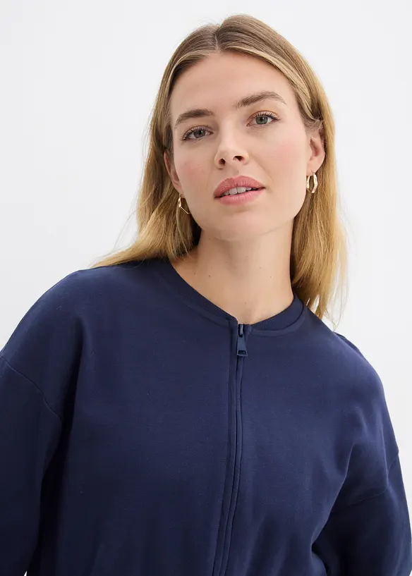 Sweatjacka i bomull, bonprix