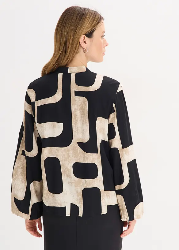 Knytblus i f&ouml;ljsam viskos, bonprix