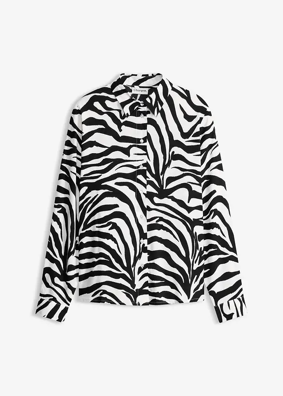 Blus av mjuk viskos, bonprix