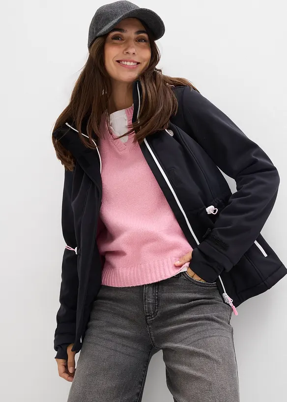 Vattenavvisande softshelljacka, bonprix