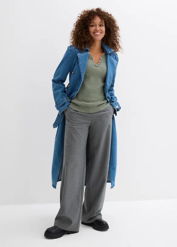 Tr&ouml;ja med spetsinf&auml;llning, bonprix