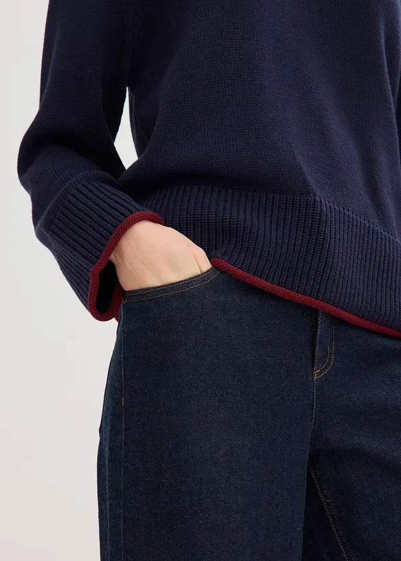 Tr&ouml;ja med kontrasterande r&auml;nder, bonprix