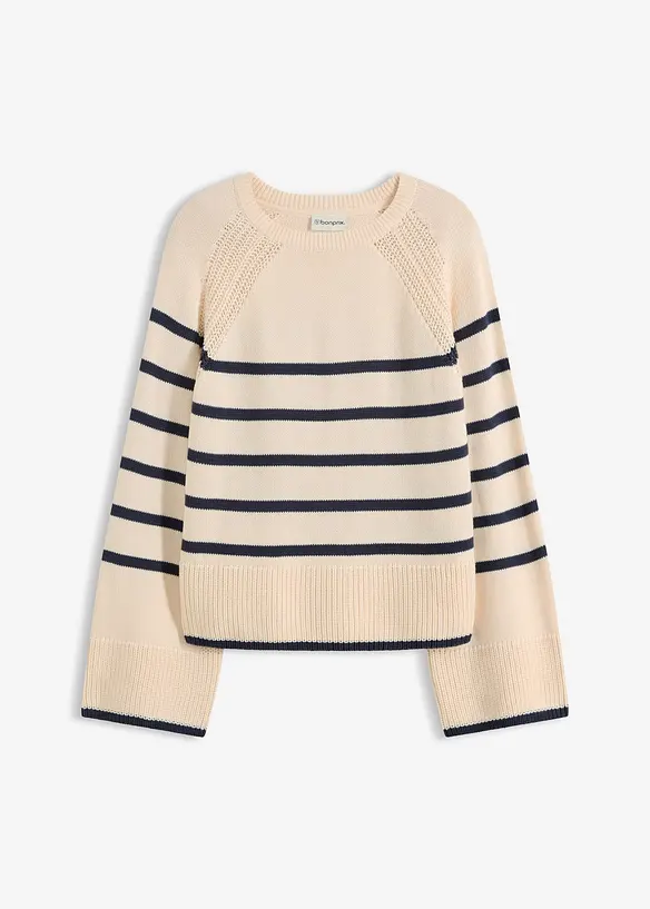 Tr&ouml;ja med kontrasterande r&auml;nder, bonprix