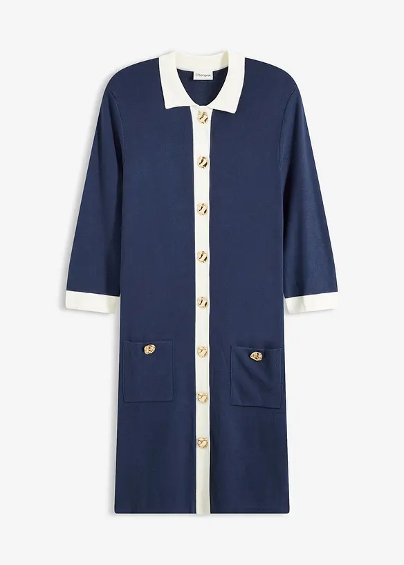 Stickad kl&auml;nning, bonprix