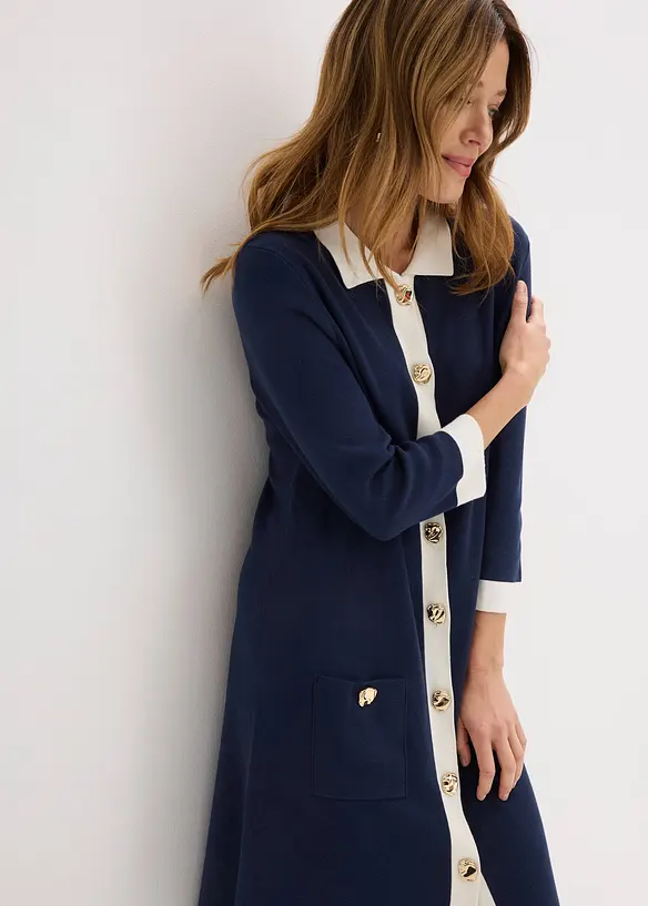 Stickad kl&auml;nning, bonprix