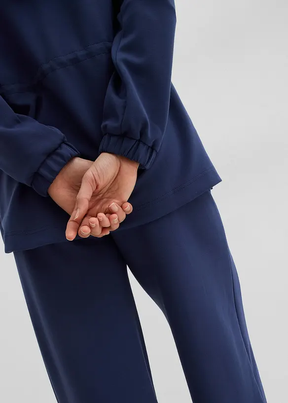 L&aring;ng sweatshirt i stabil trik&aring;, bonprix