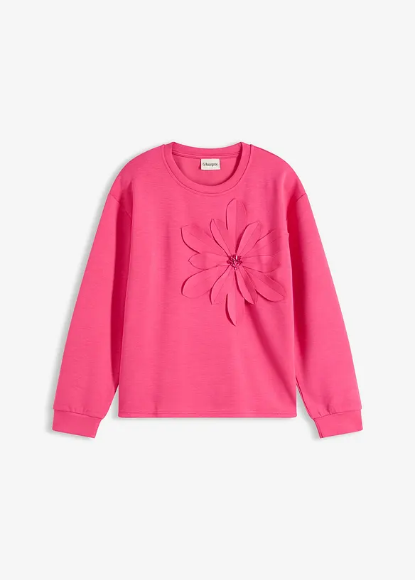 Sweatshirt med applikation, bonprix