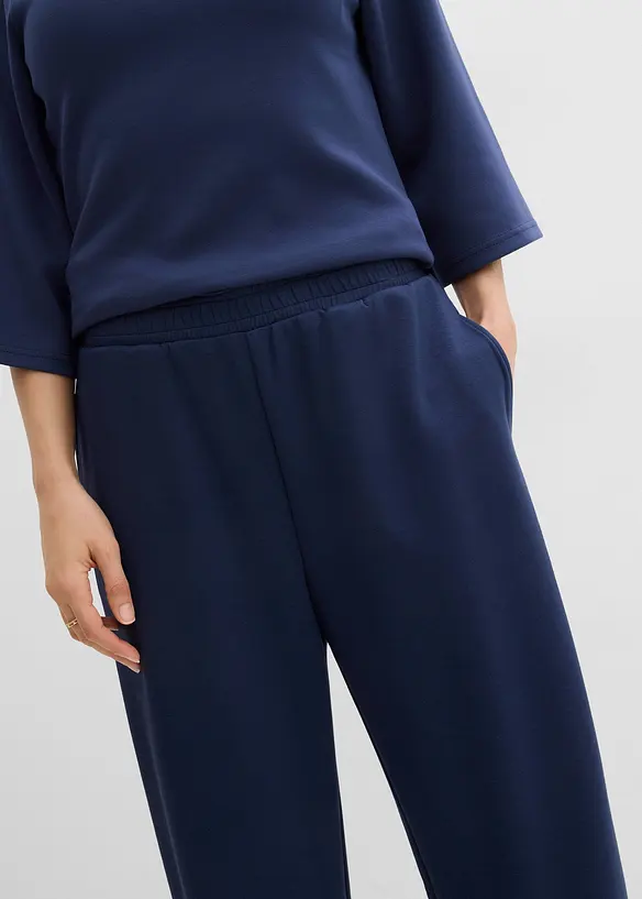 Byxa av stabil jersey i barrelmodell, bonprix