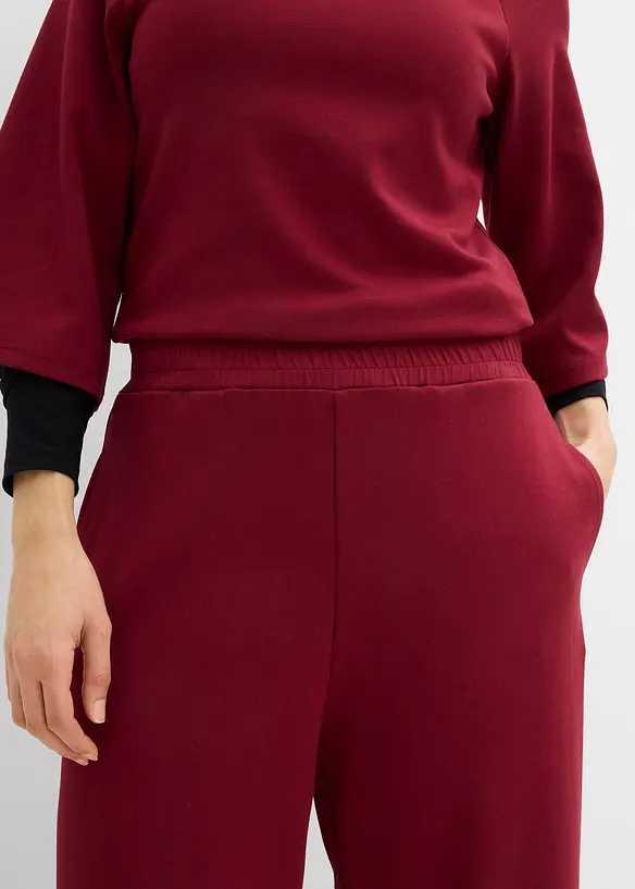 Byxa av stabil jersey i barrelmodell, bonprix