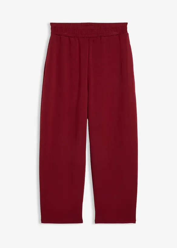 Byxa av stabil jersey i barrelmodell, bonprix