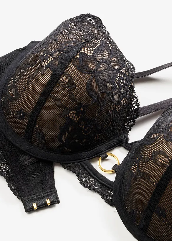 Balconette-BH med blommig spets, bonprix