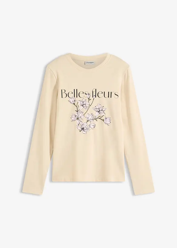 L&aring;ng&auml;rmad topp med ekologisk bomull, bonprix