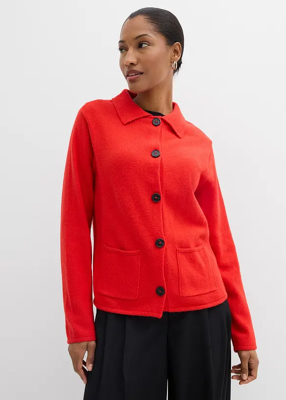 Cardigan i viskosmix, bonprix