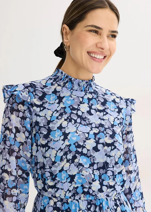 Chiffongkl&auml;nning med st&aring;krage, bonprix