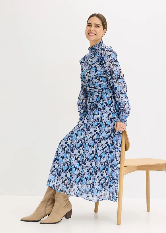 Chiffongkl&auml;nning med st&aring;krage, bonprix