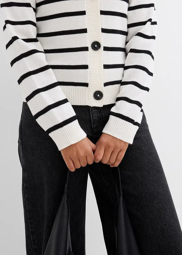 Stickad kofta, bonprix