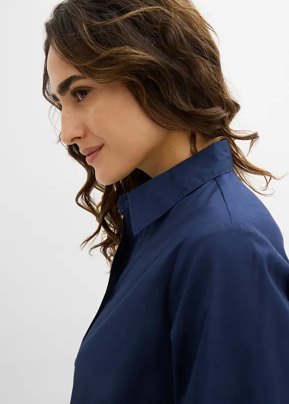 Skjortkl&auml;nning i ren bomull, bonprix