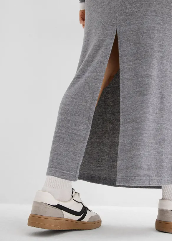 Trik&aring;kjol med stickad look, bonprix