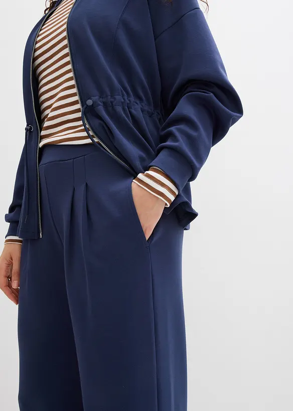 Byxa i stadig jersey med gubbveck, bonprix