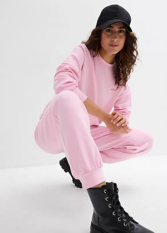 Joggingbyxa av mjuk, stabil trik&aring;, bonprix