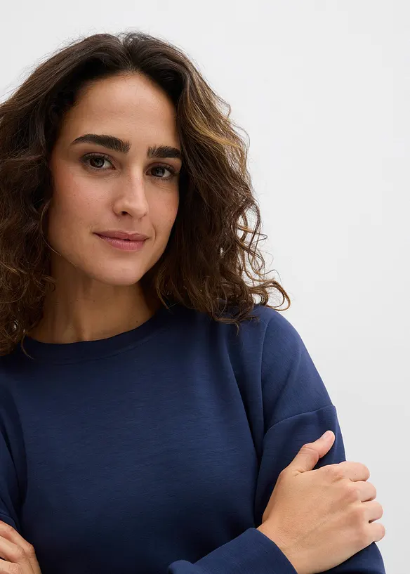 Sweatshirt av mjuk, stabil trik&aring;, bonprix