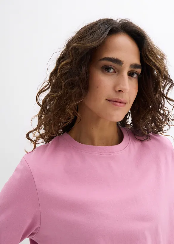 L&aring;ng topp i ekologisk bomull (2-pack), bonprix