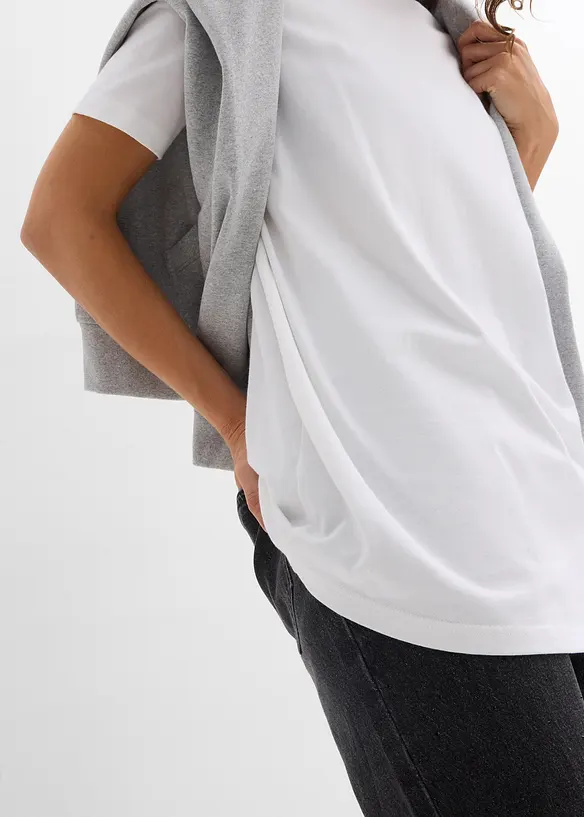 L&aring;ng topp i ekologisk bomull (2-pack), bonprix