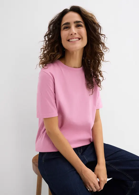 L&aring;ng topp i ekologisk bomull (2-pack), bonprix