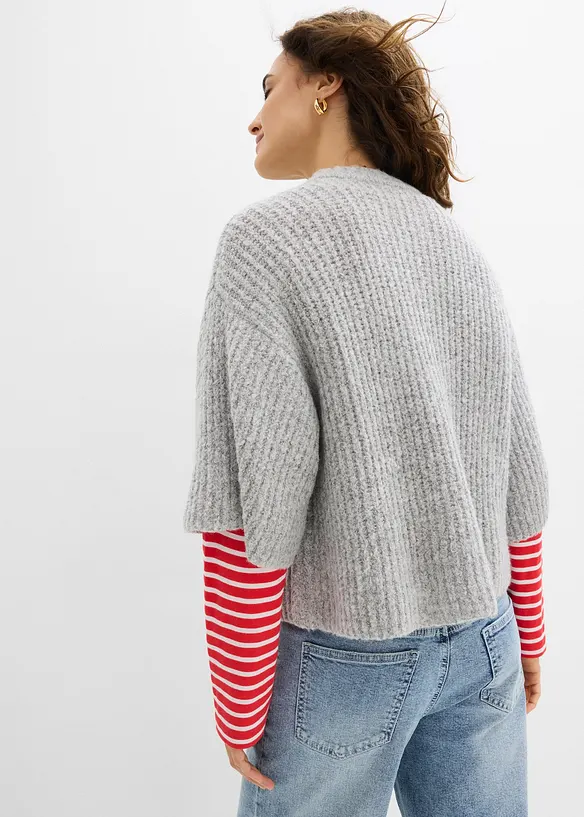 Stickad kofta, bonprix