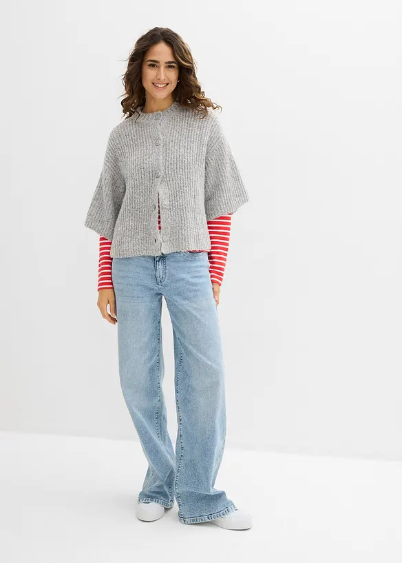 Stickad kofta, bonprix