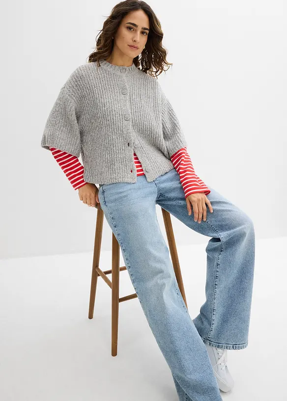 Stickad kofta, bonprix