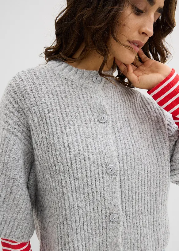 Stickad kofta, bonprix