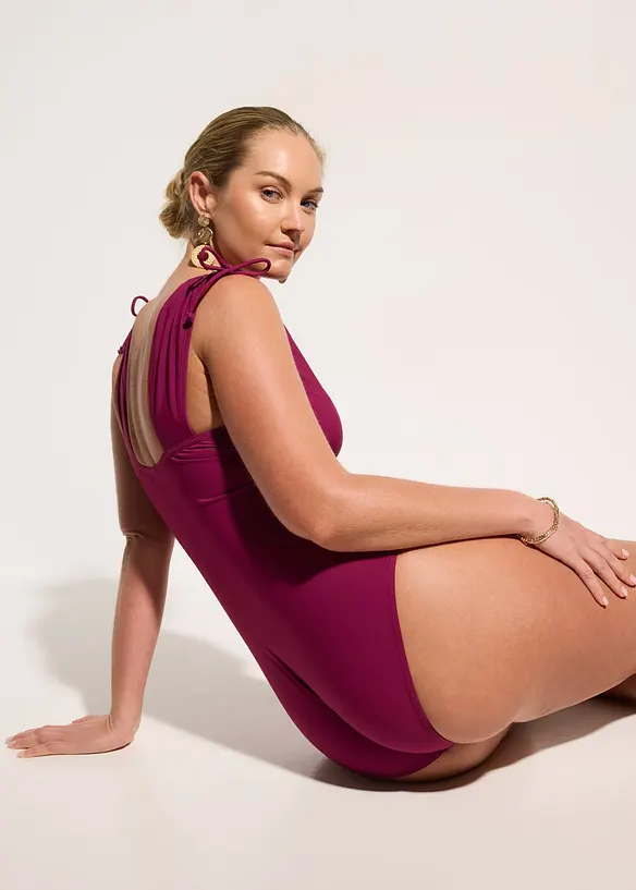 Baddr&auml;kt med l&auml;tt formande effekt och breda axelband, bonprix