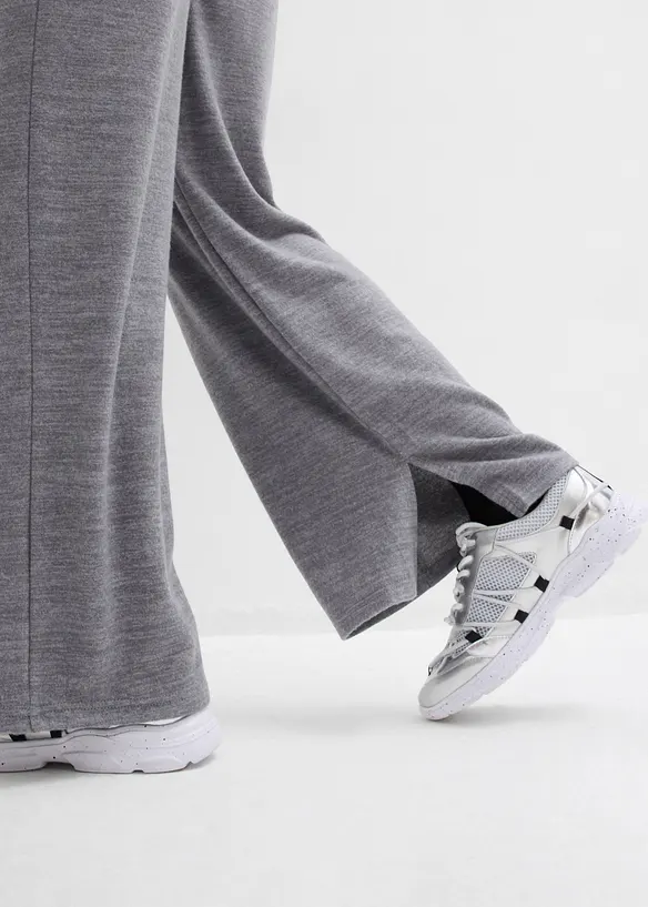 Jerseybyxa med stickad look, bonprix