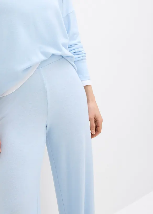 Jerseybyxa med stickad look, bonprix