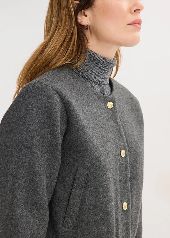 Blusjacka i mysig boucl&eacute;, bonprix