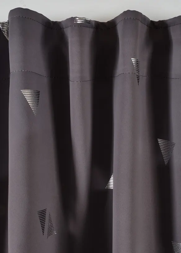 M&ouml;rkl&auml;ggande gardinl&auml;ngd med glansig yta, &auml;ven extral&aring;ng (1-pack), bonprix