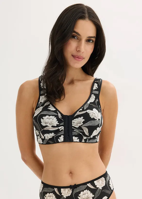 BH med framkn&auml;ppning, utan bygel (2-pack), bonprix