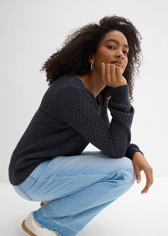 Tr&ouml;ja av bomullsmix, bonprix