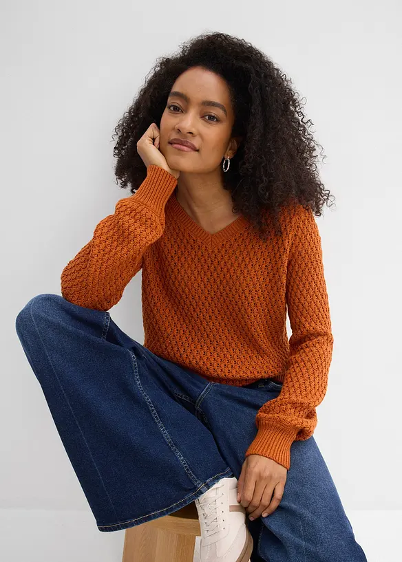 Tr&ouml;ja av bomullsmix, bonprix