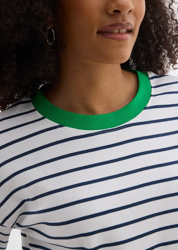 L&aring;ng&auml;rmad topp i ekologisk bomull, bonprix