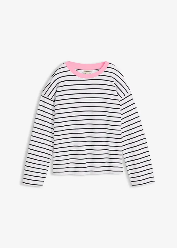 L&aring;ng&auml;rmad topp i ekologisk bomull, bonprix