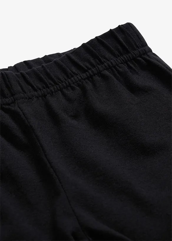 Leggings med ekologisk bomull och stretch (3-pack), bonprix
