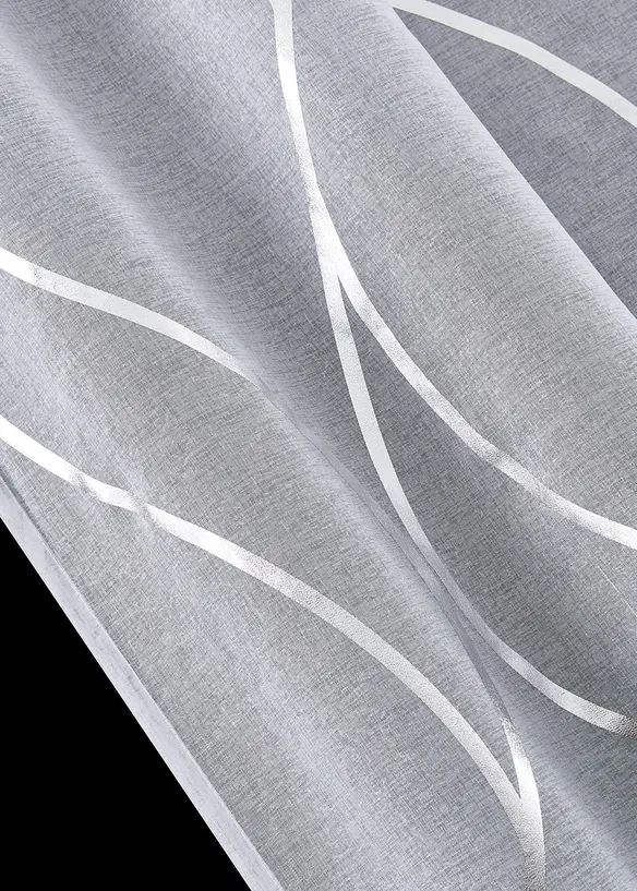 Gardinl&auml;ngd i &aring;tervunnen polyester med glansigt m&ouml;nster (1-pack), bonprix