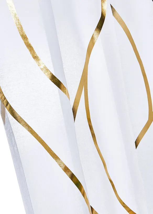 Gardinl&auml;ngd i &aring;tervunnen polyester med glansigt m&ouml;nster (1-pack), bonprix