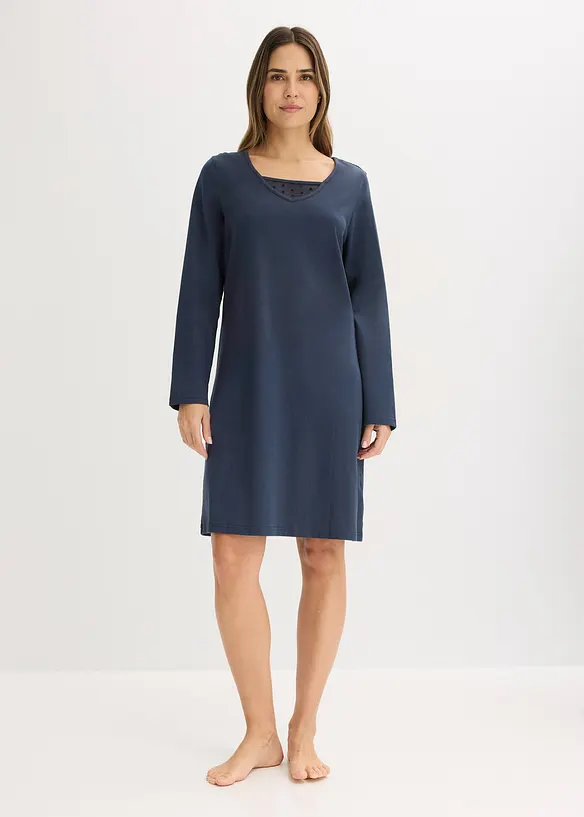 Nattlinne i mjuk bomull, bonprix