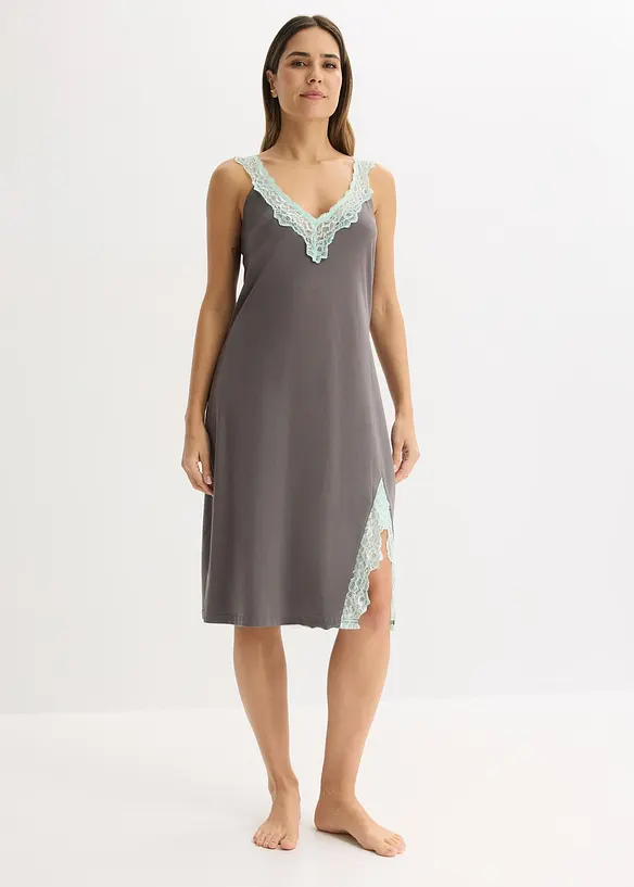 Nattlinne med viskos och spets, bonprix