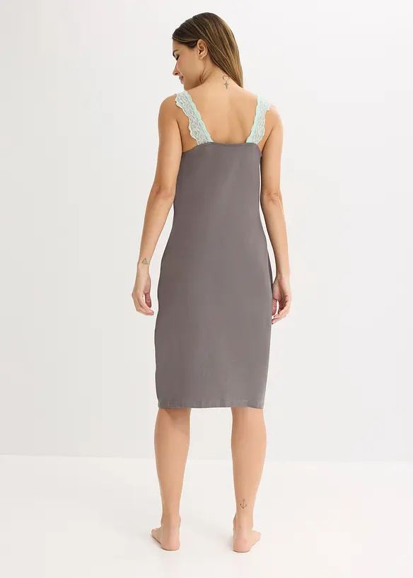 Nattlinne med viskos och spets, bonprix