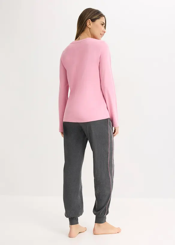 Pyjamas med mjuk bomull, bonprix